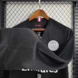 18-19 PSG Black Retro Long Sleeve Jersey/18-19 PSG复古长袖