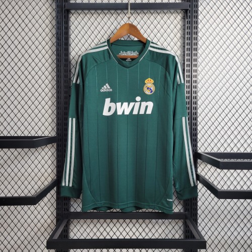 12-13 Real Madrid Third Long Sleeve Retro Jersey/12-13 皇马第二客场长袖