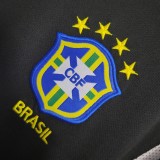 2002 Brazil Black Goalkeeper Retro Jersey/2002 巴西守门员黑色