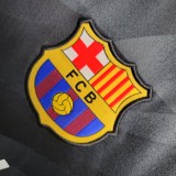 23-24 Barcelona Black Goal Keeper Long Sleeve Jersey/23-24 巴萨守门员长袖球迷版