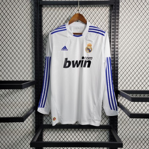 10-11 Real Madrid Home Long Sleeve Retro Jersey/10-11 皇马主场长袖