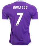 16-17 Real Madrid Away Retro Long Sleeve Jersey/16-17 皇马客场长袖