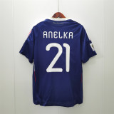 2010 France Home Retro Jersey  With 21#ANELKA/ 2010 法国主场21#ANELKA