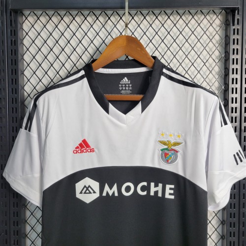 13-14 Benfica Black and White Retro Jersey/13-14 本菲卡复古