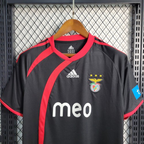09-10 Benfica Black Retro Jersey/09-10 本菲卡黑色复古
