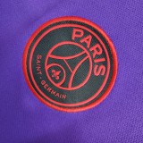 23-24 PSG Training Fans Purple Jersey/23-24 PSG训练服球迷版紫色