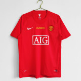 07-08 Manchester United Home UCL Version Red Retro Jersey/07-08 曼联主场决赛版