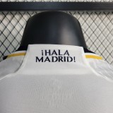 23-24 Real Madrid Home Player Long Sleeve Jersey/23-24皇马主场球员版长袖