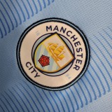 23-24 Manchester City Home Long Sleeve Fans Jersey/23-24 曼城主场长袖球迷版