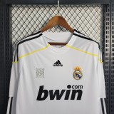 09-10 Real Madrid Home Long Sleeve Retro Jersey/09-10 皇马主场长袖
