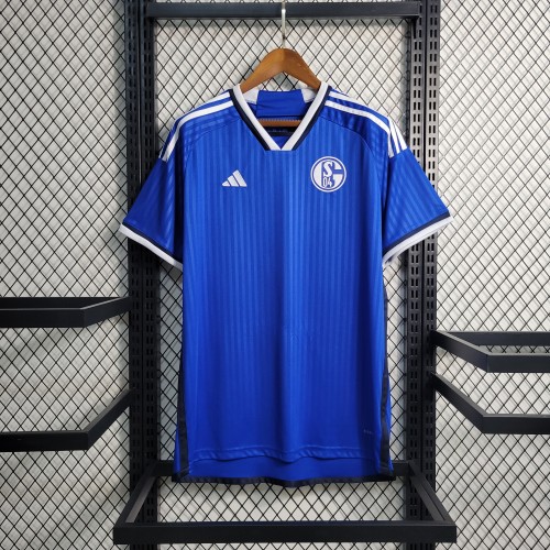 23-24 Schalke 04 Blue Fans Jersey/23-24 沙尔克04蓝色球迷版