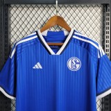 23-24 Schalke 04 Blue Fans Jersey/23-24 沙尔克04蓝色球迷版