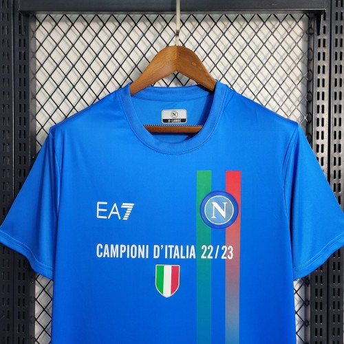 22-23  Napoli  Championi  D'Italia  Blue Jersey