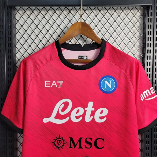 23-24  Napoli  Champions Red Jersey