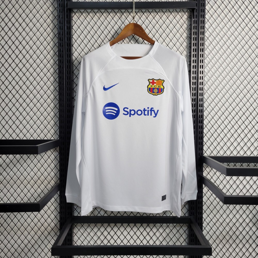 Barcelona away long sleeve jersey store