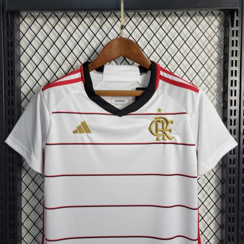 23-24 Flamengo Away Kids Kit/23-24弗拉门戈客场童装