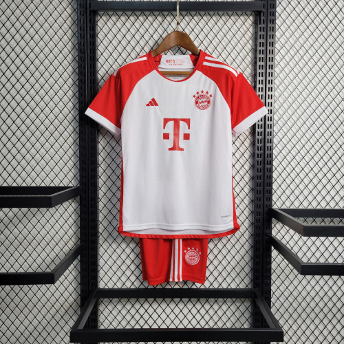 23-24 Bayern Munich Home Kids Kit/23-24 拜仁主场童装