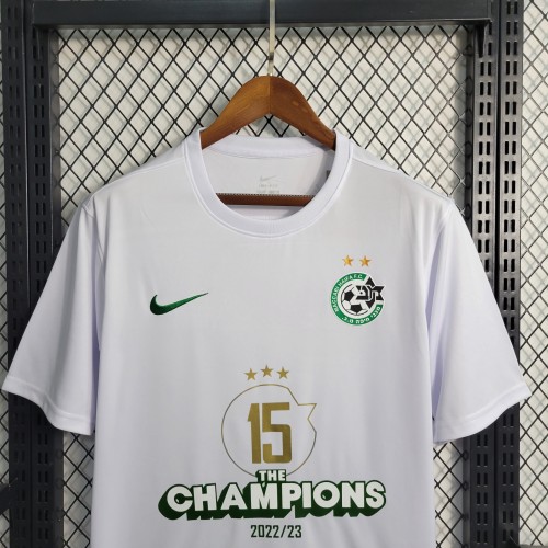 23-24 Maccabi White Champions Jersey