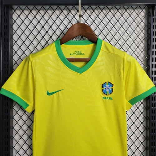 2023 Brazil Home Yellow Kid Kit