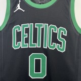 2023 Celtics Black 0#TATUM Hot Pressed Jersey