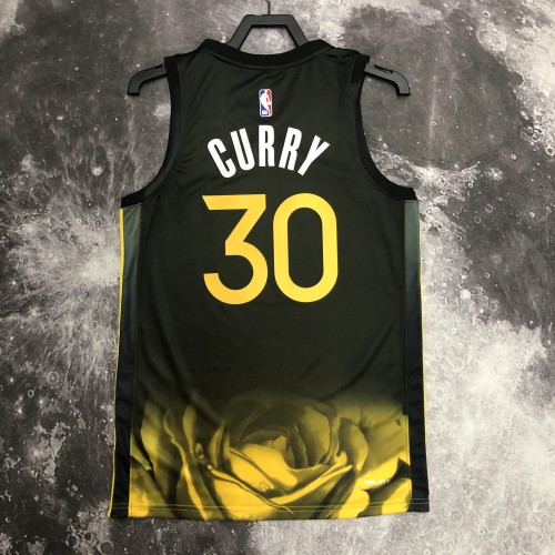 2023 Warriors 30# Curry Hot Pressed Jersey