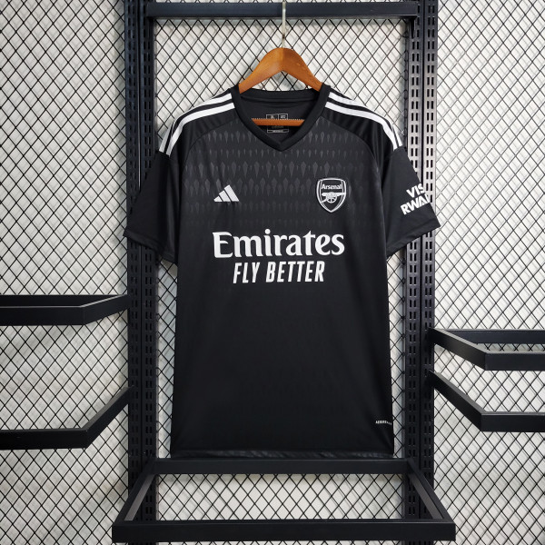 23-24 Arsenal Black Goal Keeper Fans Jersey/23-24 阿森纳黑色守门员球迷版