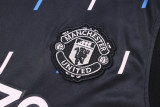 23-24 Manchester United Black Training Vest Suit/23-24曼联黑色无袖背心训练服