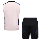 23-24 Manchester United Pink Training Vest Suit