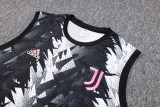 23-24 Juventus Black Training Vest Suit