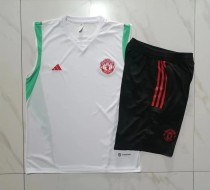 23-24 Manchester United White Training Vest Suit