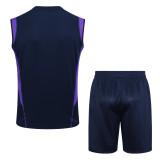 2023 Argentina New Blue Training Vest Suit/2023 阿根廷无袖背心训练服
