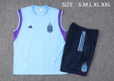 2023 Argentina Blue Training Vest Suit/2023阿根廷无袖背心训练服