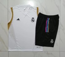 23-24 Real Madrid White Training Vest Suit