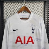 23-24 Tottenham Hotspur Home Long Sleeve Fans Jersey/23-24 热刺主场长袖球迷版