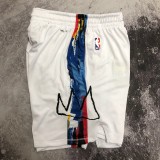 2023 Nets White NBA Shorts/ 2023布鲁克林篮网NBA短裤