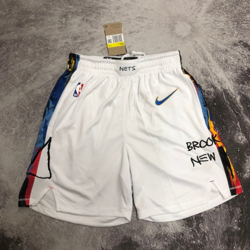 2023 Nets White NBA Shorts/ 2023布鲁克林篮网NBA短裤