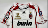 2006 AC Milan Away UEFA Champions League Long Sleeve Retro Jersey