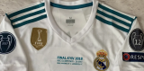 17-18 Real Madrid Home Long Sleeve Retro Jersey/17-18 皇马主场长袖