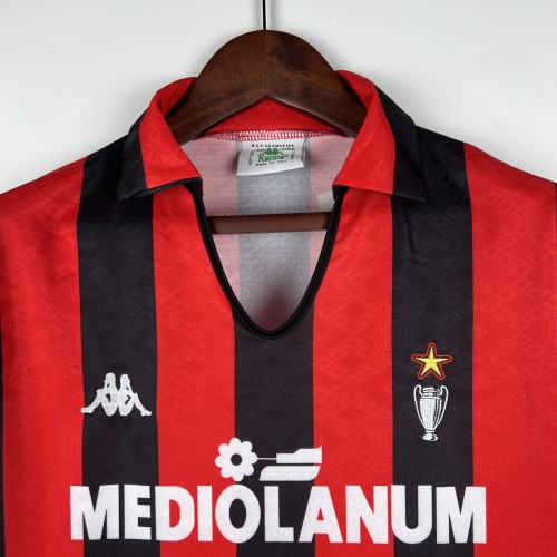 89-90 AC Milan Home Retro Jersey/89-90 AC米兰主场