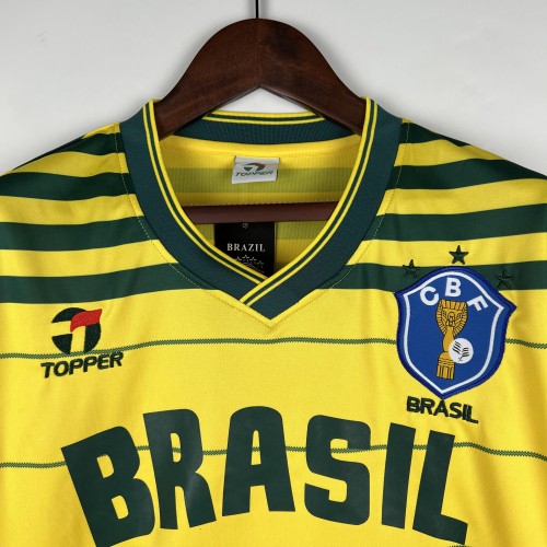 1984 Brazil Home Retro Jersey/1984 巴西主场