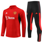 23-24 Manchester United Red Training Suit