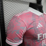 23-24 Real Madrid Player Pink Dragon Jersey/23-24 皇马粉龙球员版