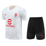 23-24 AC Milan Training Short Sleeve Suit