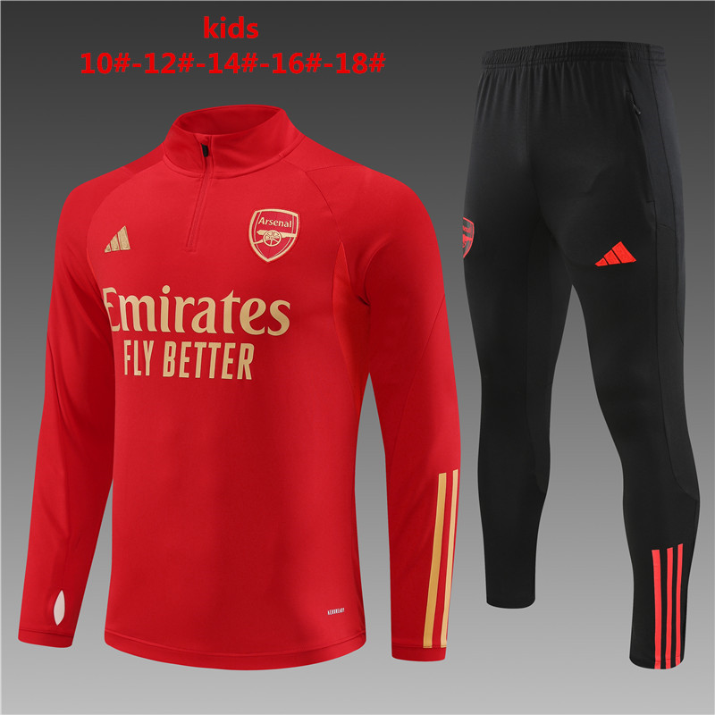 arsenal red training top