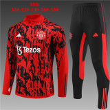 23-24 Manchester United Camouflage Training Suit/23-24半拉训练服曼联