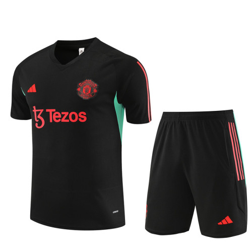 23-24 Manchester United Training Short Sleeve Suit/23-24曼联短袖训练服套装