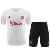 23-24 Manchester United Training Short Sleeve Suit