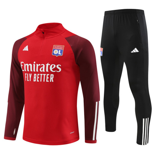 23-24 Olympique Lyonnais Red Training Suit
