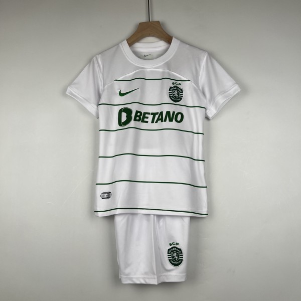 23-24 Sporting Lisbon  Away Kid Kit