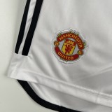 23-24 Manchester United Home Shorts/23-24 曼联主场白色短裤